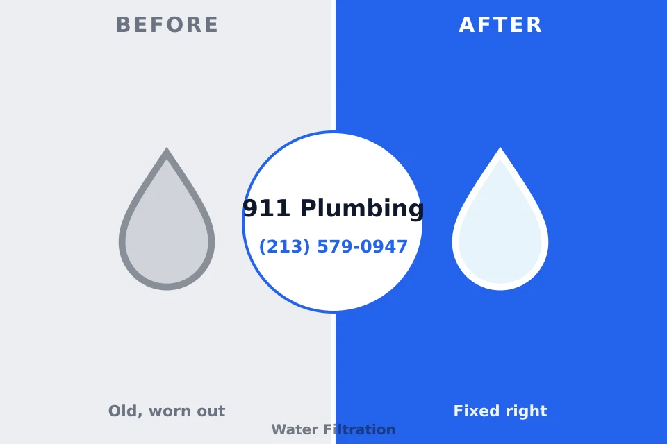 Before and after: plumbing repair Wolfforth, TX